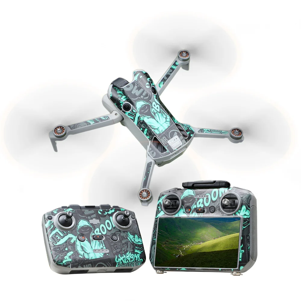 Skin For DJI Mini 4 Pro Drone Waterproof Stickers Camera Drone Decals RC 2 Accessories For mini 4 pro