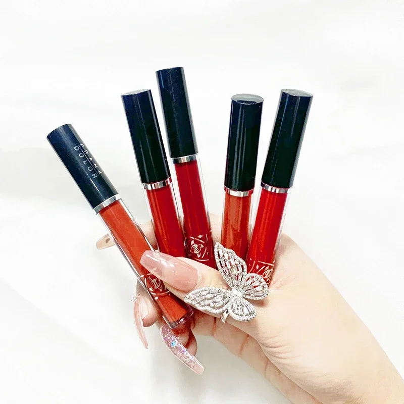 Five Pack Cigarette-shaped Lipstick Set Matte Velvet Lasting Creative Blue  Pink Girl Cigarette Tube Lip Glaze Set Lip Makeup