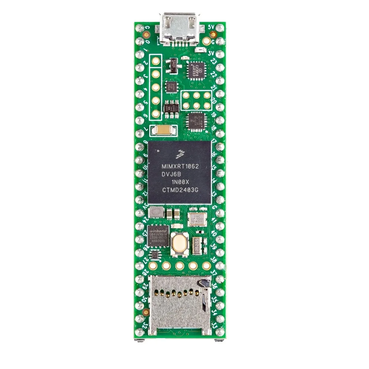 Teensy 4.1 MCU Development Board, 600MHz ARM Cortex-M7, 8MB Flash, USB Host, Ethernet, microSD, Optional Headers
