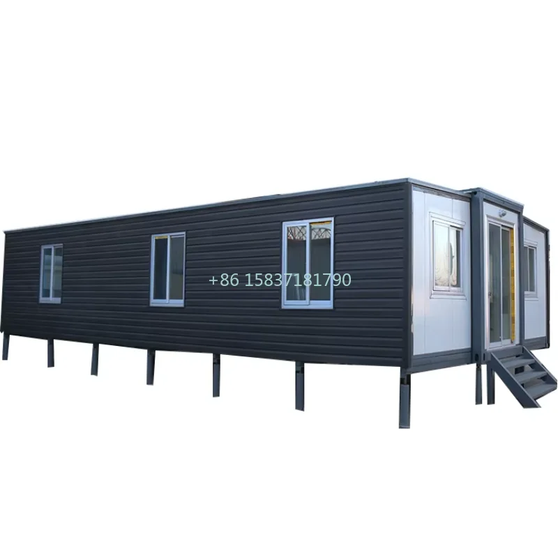 Living Prefab Tiny House 3 Bedroom Modular Container House Expandable Homes Steel 20ft 40ft Expandable Container House Office