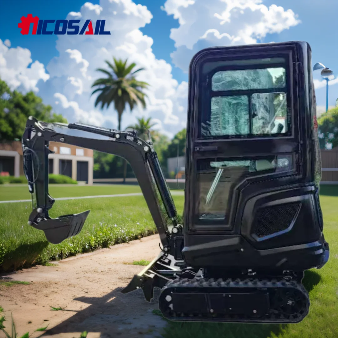 

Household hydraulic mini excavator 1 ton 1.2 ton high excavation resistance crawler excavator for sale