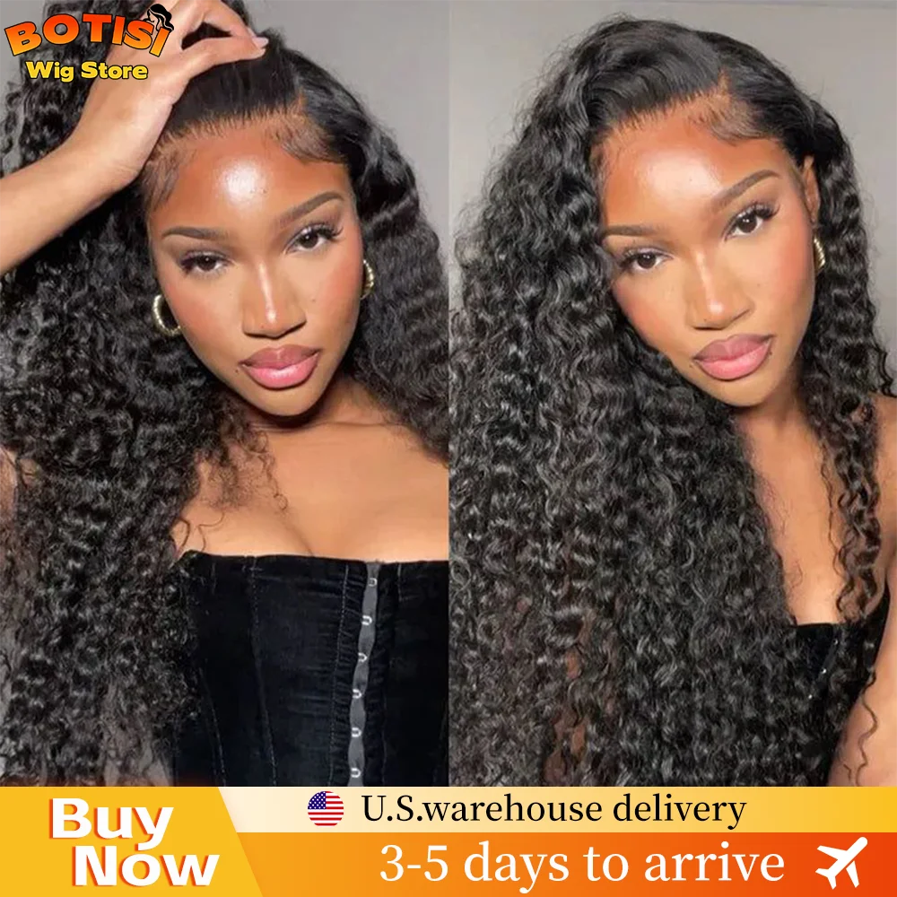 

Botisi бирманский вьющийся парик человеческие волосы глубокие вьющиеся 13x6 HD кружевной фронтальный парик 13x4 кружевной фронтальный натуральный черный парик человеческие волосы для женщин