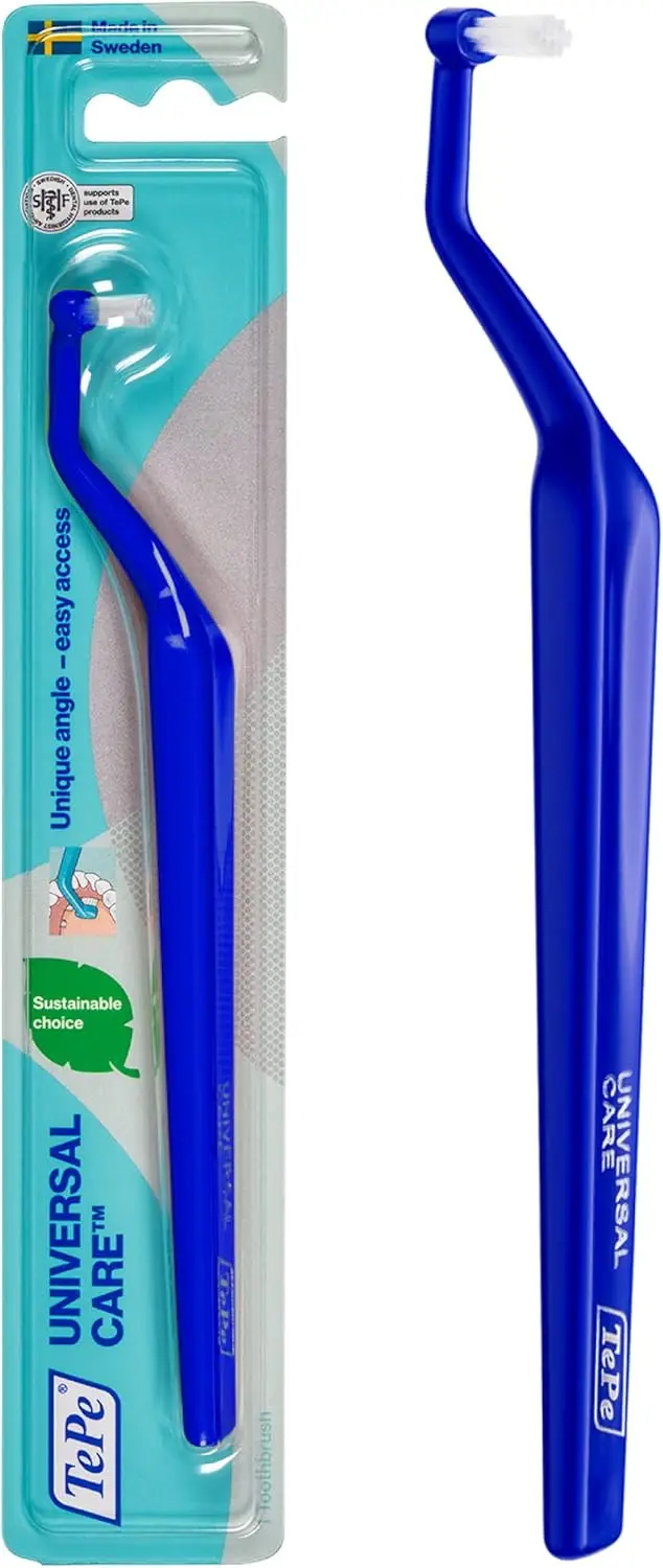 

Universal Care Angled Soft-Bristle Toothbrush, Small Head for Orthodontic Use - Pack of 1