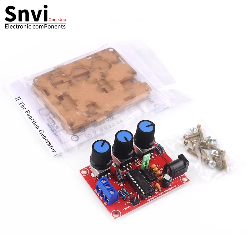 1Hz -1MHz XR2206 Function Signal Generator DIY Kit Sine/Triangle/Square Output Signal Generator Adjustable Frequency Amplitude