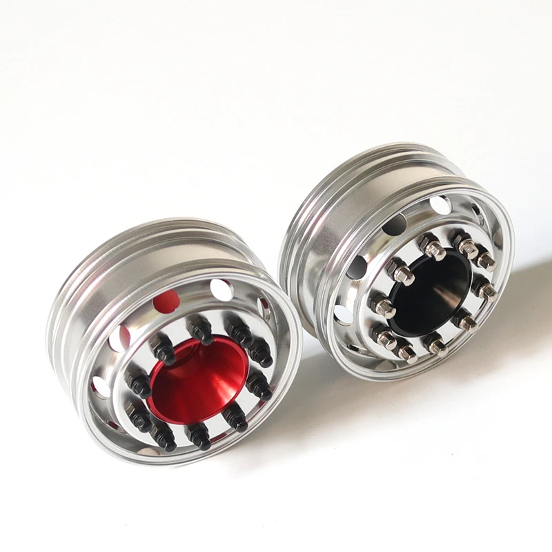 1:14 Scale 20pcs Wheel Hub Metal Nut M2 Screw Parts For Tamiya Rc Truck Tipper 770s 56368 Actros Arocs MAN TGX RC Model Accessoy