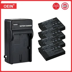 Pacco batteria + caricabatterie per Panasonic CGA-S008, CGA-S008A/1B, CGA-S008E, DMW-BCE10, DMW-BCE10E, VW-VBJ10, VW-VBJ10E-K