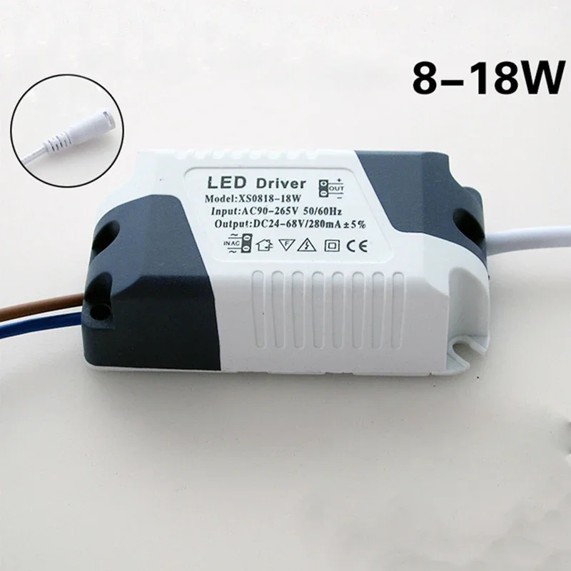 LED Driver AC 8-18W/ 8-24W Power Supply Adapter Waterproof Electric Supply Panel Ceilling Lamp Lighting Transformer