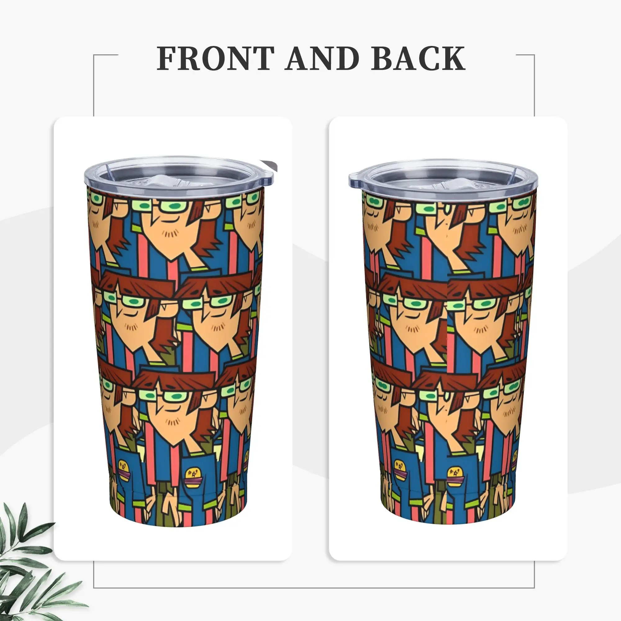 Totals Dramas Harold Insulated Tumbler with Lid  Stainless Steel Coffee Mugs Outdoor Travel Bottle Cups, 20oz