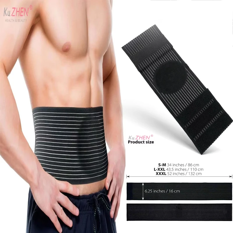 1PCS Umbilical Hernia Belt For Men And Women Abdominal Support Brace Hernia Binder With Hernia Support Pad Helps Relieve Pain