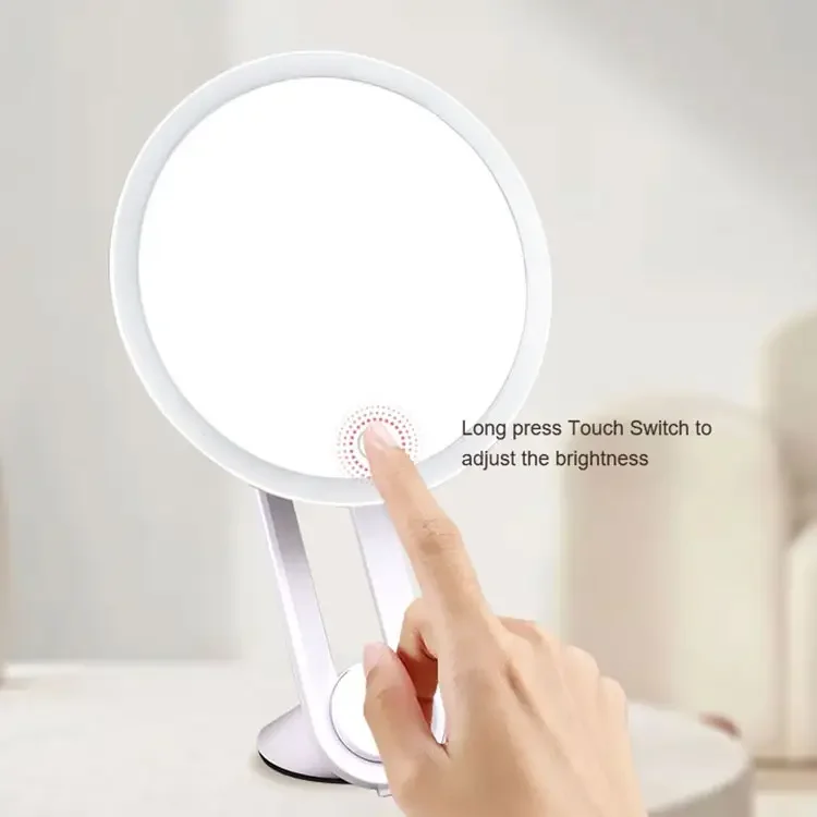 

Luxury Cosmetics Tools Auto 3 Light Makeup Mirror Portable Lighted Beauty Mirror 3 Color Lighting Dimming Touch Screen at Home