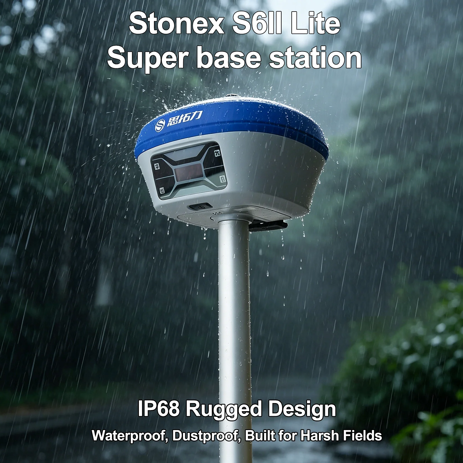 International Version Stonex S6II Lite High Accuracy Gnss Gps Rtk Super Base 1408 Channels IMU Receiver Rtk With Surpad Software