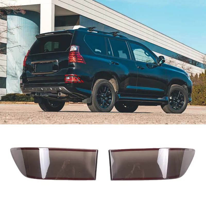 ABS Black 2Pcs For Lexus GX 2014-2023 Car styling car rear fog light decorative cover sticker car exterior accessories