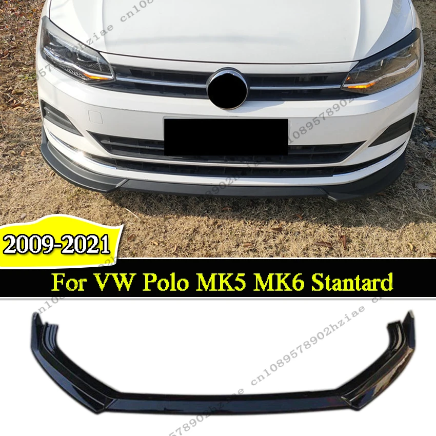 

3 шт. автомобильный передний бампер, спойлер, диффузор для VW Polo MK5 MK6 TGI TSI MPI TDI Stantard 2009-2021, тюнинговые комплекты кузова ABS