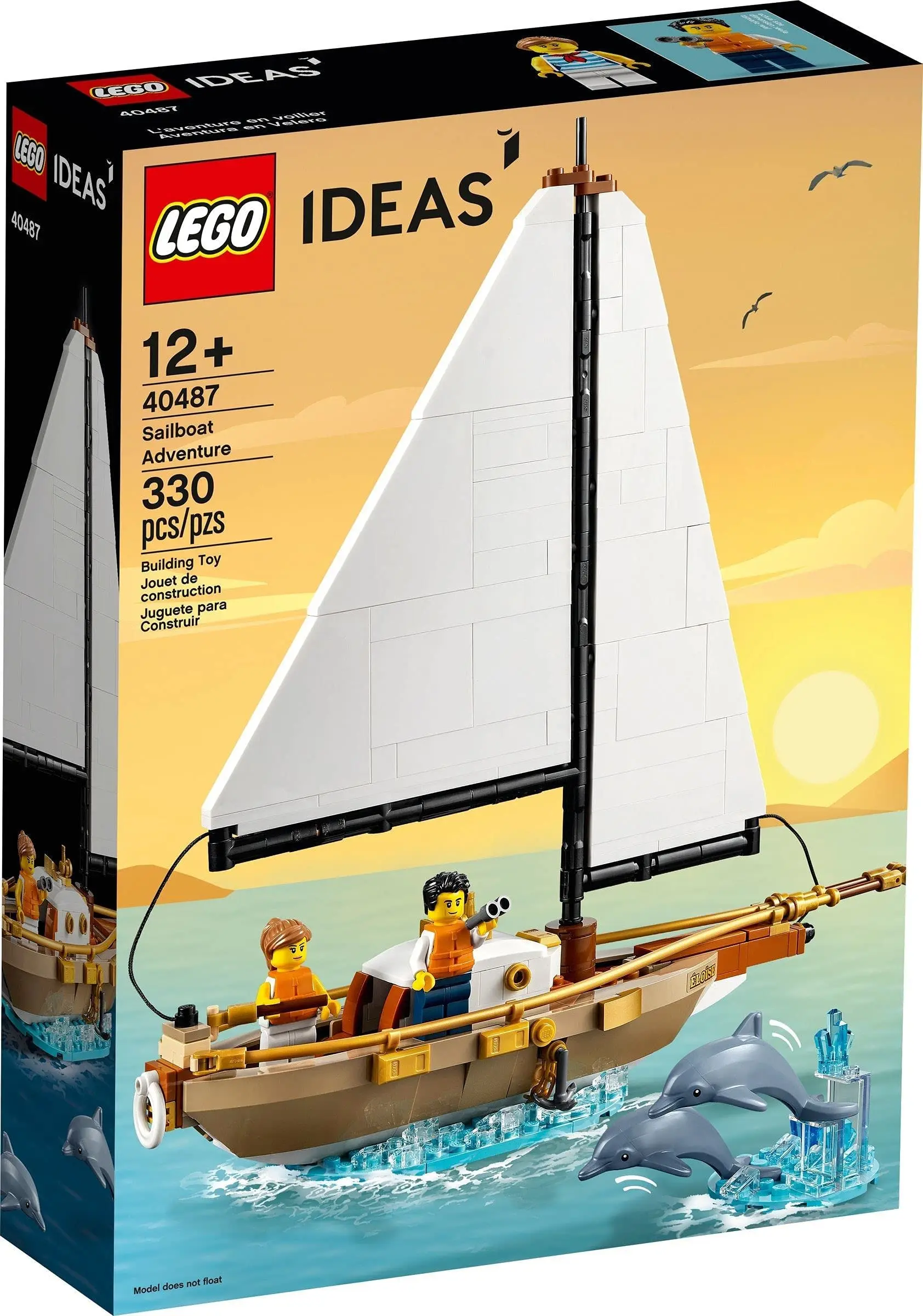 Lego Ideas Sailboat Adventure Set for Children\'s Kids Birthday Xmas New Year Gift 40487 (330Pieces)