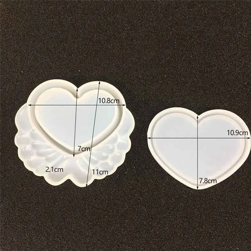 【Best Seller】4PCS Resin Molds, DIY Silicone Crystal Dropper Storage Box Mold for Flowers Preservation Kit, for Beginner Resin