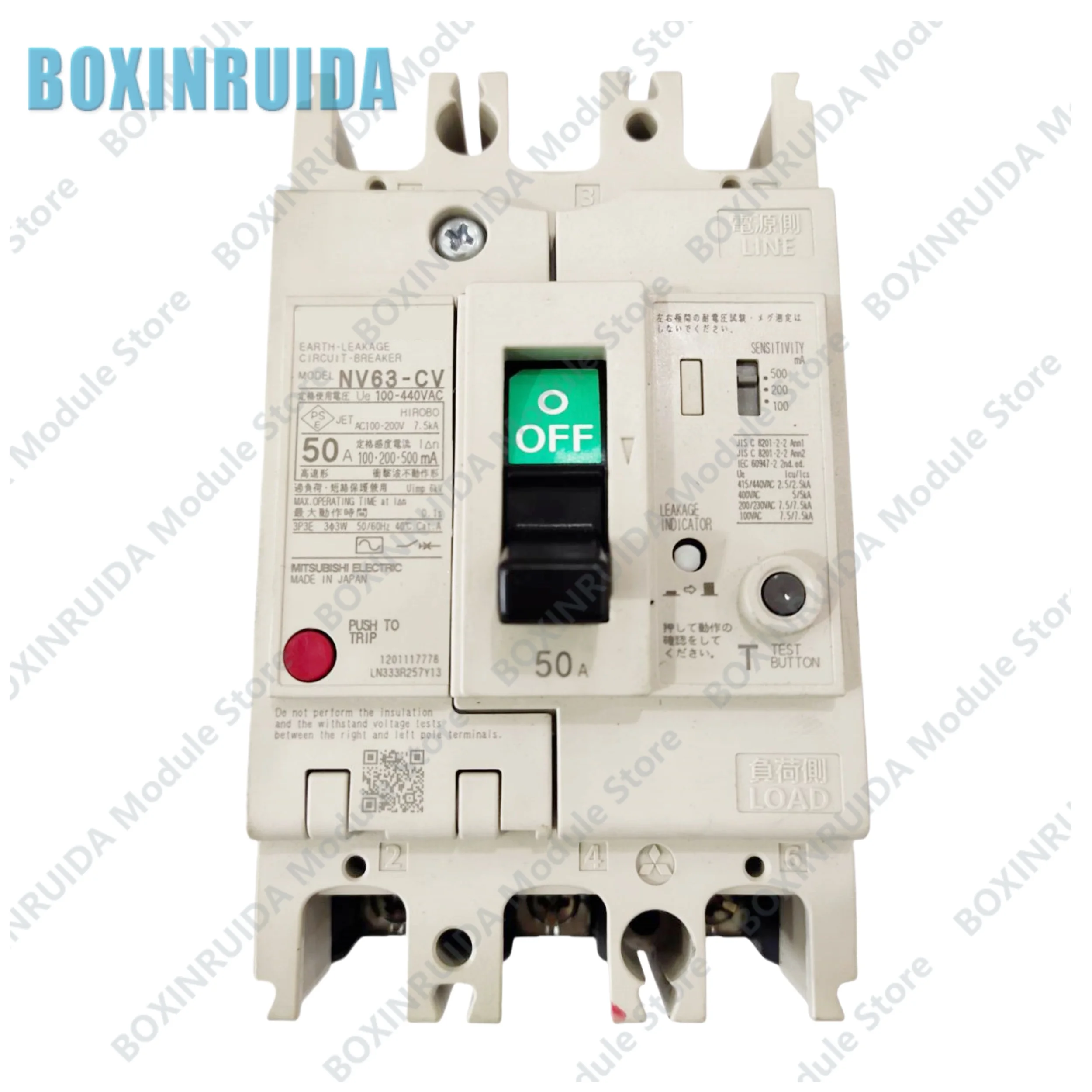 Brand new original Plastic case circuit breaker air switch NV63-CV 3P 10A 16A 20A 25A 32A 40A 50A 63A