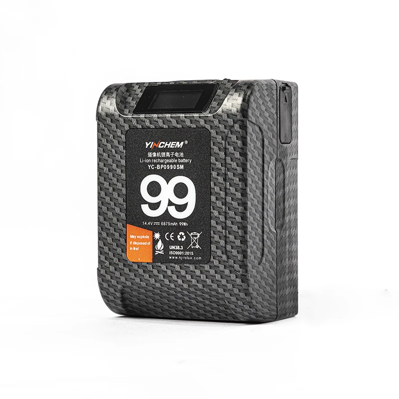 

Lightweight Broadcast Camera Battery Small V-Mount Camera Battery V-Lock 99Wh 6875mAh Capacity Battery With D-tap and USB Output