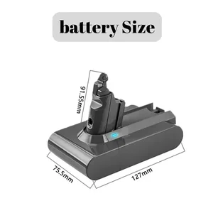 Dyson V6, 21,6 V, 12800mah, DC58, DC59, DC62,650,770,880, SV03, SV04, SV05, SV07, SV09, DC58MAH 12 Hauptverkauf Batterie BN62 - №6