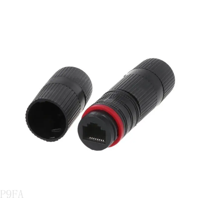 P9fa Impermeável RJ45 Double para Adaptador Cabeça Couplador Extensio