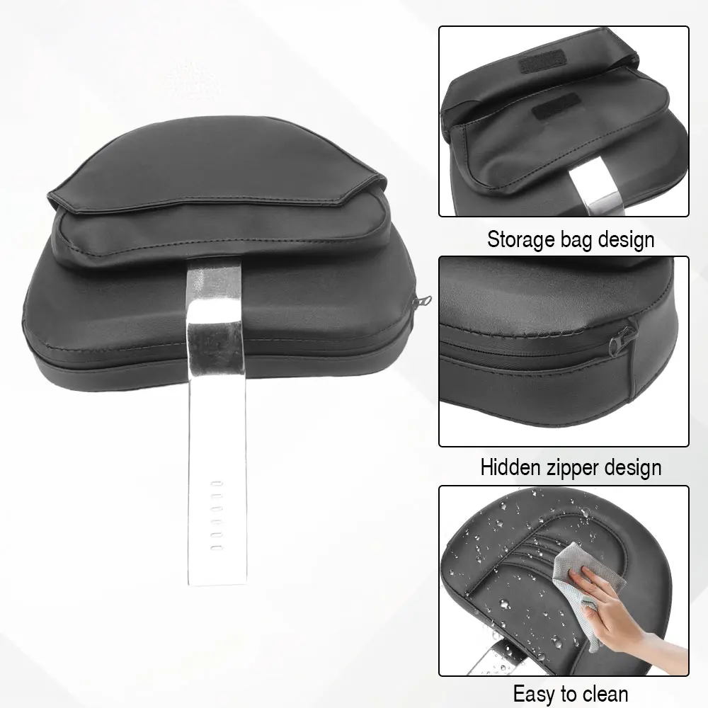 Motorcycle Driver Backrest Pad Mounting Kit Adjustable Detachable For Harley Touring Road King Street Road Electra Glide 1997-25