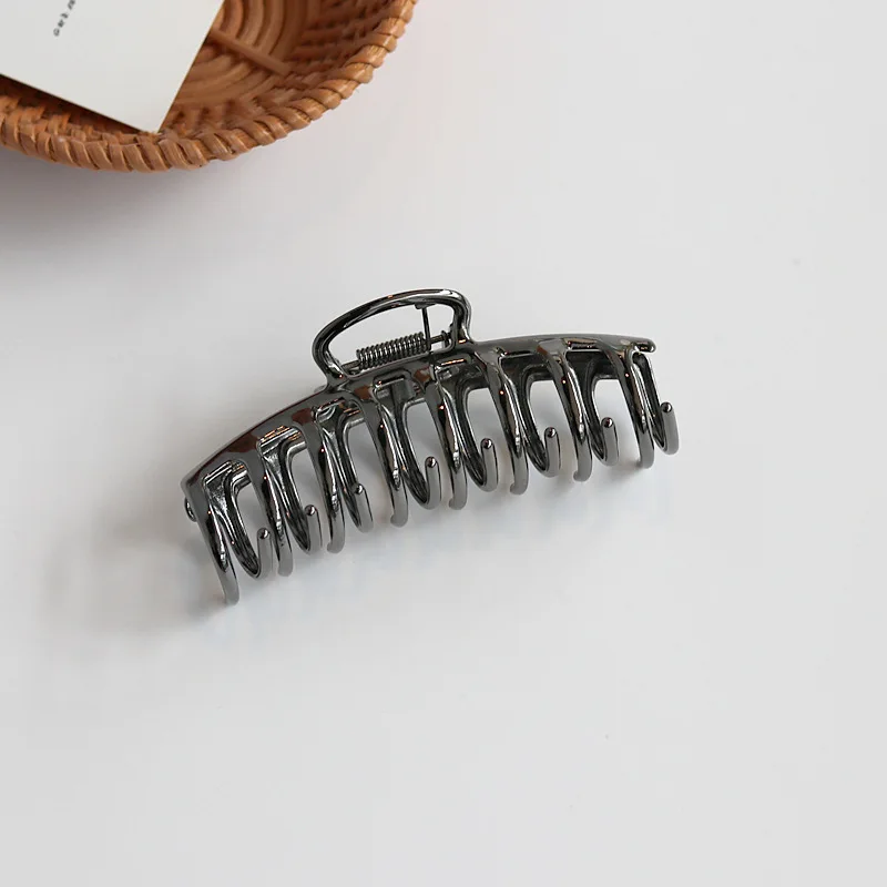 1 pezzo francese retrò europeo e americano in metallo grande clip di squalo clip di capelli temperamento, impostato da agarrare