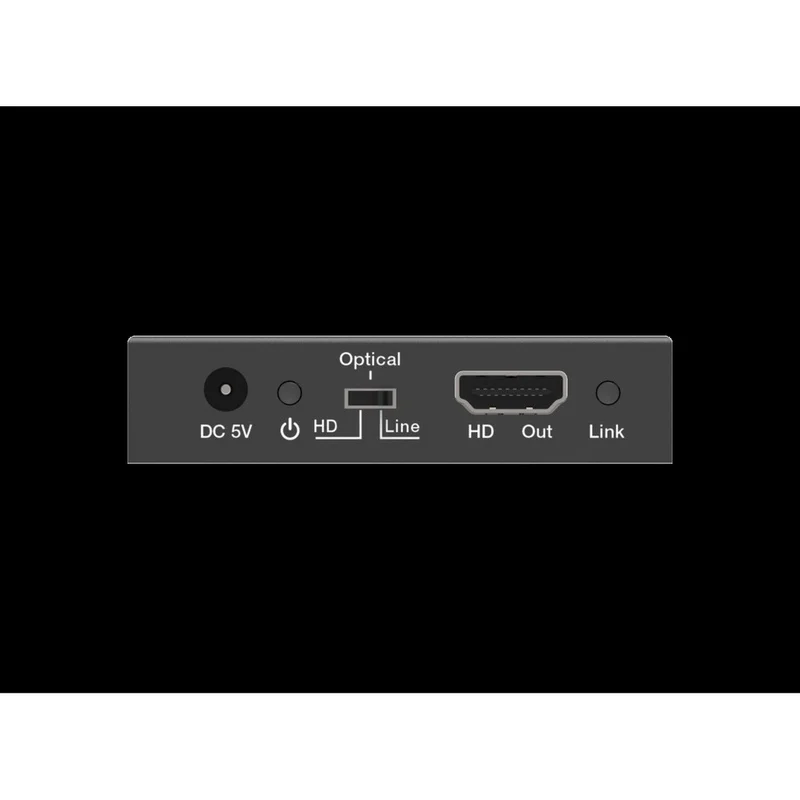 DT23 4K Audio Embedder Inserter for Optical Toslink+Line Audio Audio Converter Mixer 3840x2160@60Hz