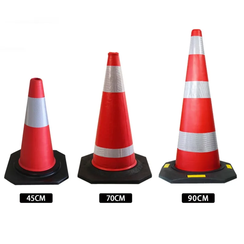 1pc EVA 45cm cone  Reflective road barrier cone  Ice cream cones   Isolation cone  Red cone