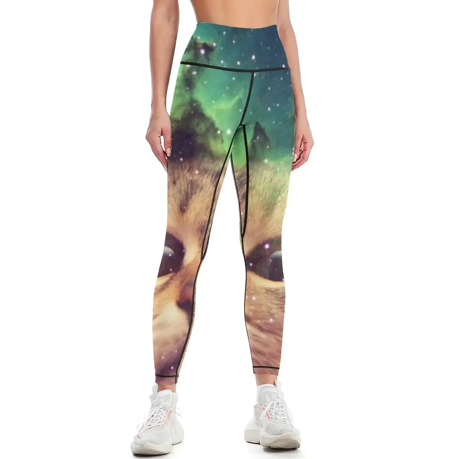 

Space cat dj Leggings legging gym Fitness woman joggers for Sportswear woman gym Womens Leggings
