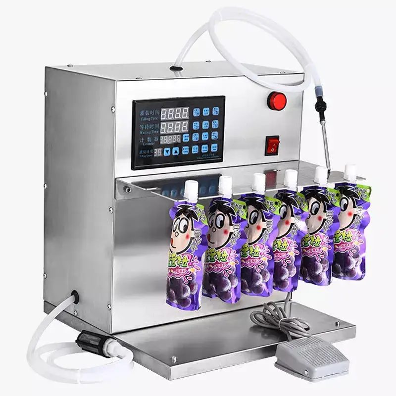 Junmin Semi-Automatic High Temperature Resistant Skincare Cosmetics Tube Small Liquid Stand Up Bag Pouch Filling Machine