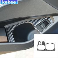 For BMW 3 Series G20 G28 325li 330d 335 2019-2021 2024 Door Armrest Cup Holder A Carbon Fiber Stickers Car Accessories Interior