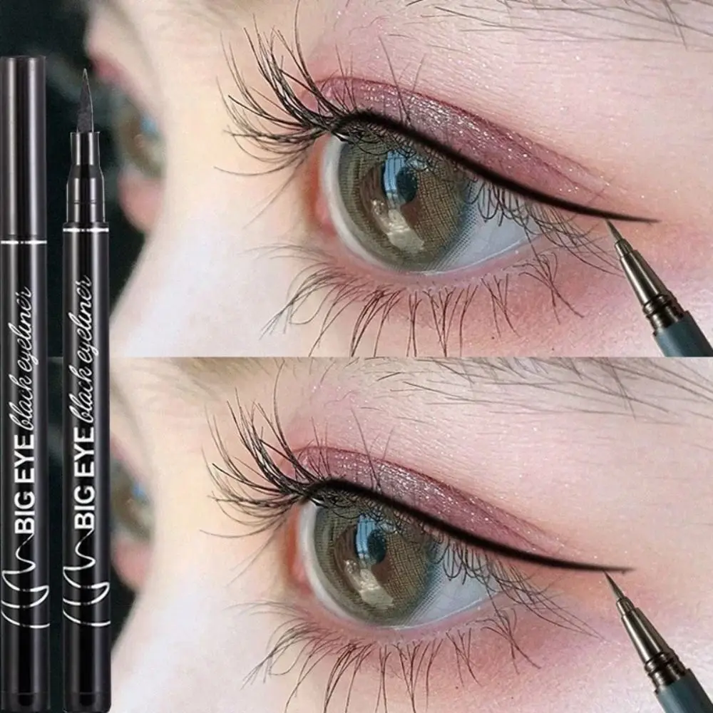 Mode Slender Head vloeibare eyeliner Langdurige zweetbestendige ultradunne eyeliner Niet-vlekkende eyeliner