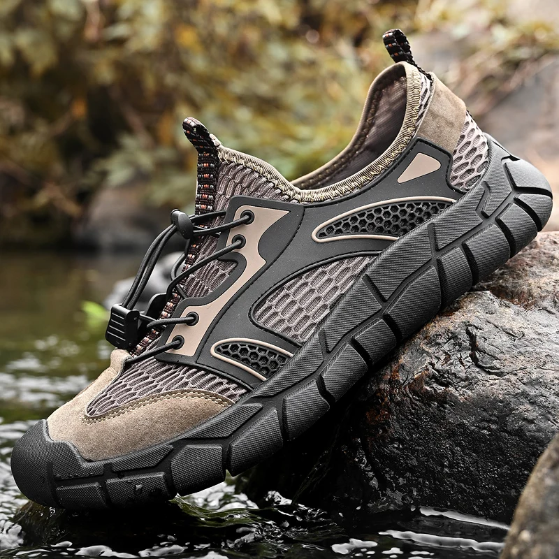 

Мужские уличные походные кроссовки с низким верхом, нескользящие, на шнуровке, однотонные, удобные, мягкие, легкие, повседневные