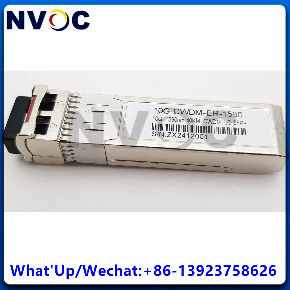 10Gb/s Dual SFP+ 1510/1530/1590/1610nm 10G CWDM 40km Single Mode Duplex LC Transceiver Module Compatible With Cisco Switch