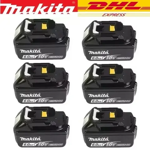 오리지널 마키타 18V BL1860 BL1850B BL1850 BL1840 BL1830 드라이버 배터리 및 충전기 18V 교체용 전동 공구 배터리