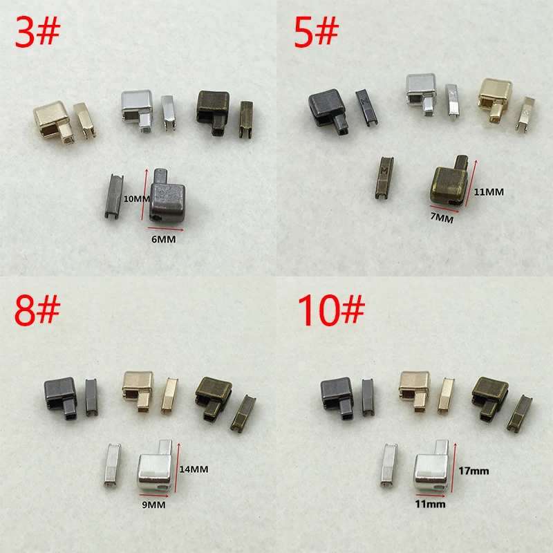 5 комплектов, металлическая застежка-молния с открытым концом, ремонтная пробка, защелка-молния, слайдер, фиксатор, вставная штифт, портной, ремесло, сделай сам, швейные аксессуары на молнии
