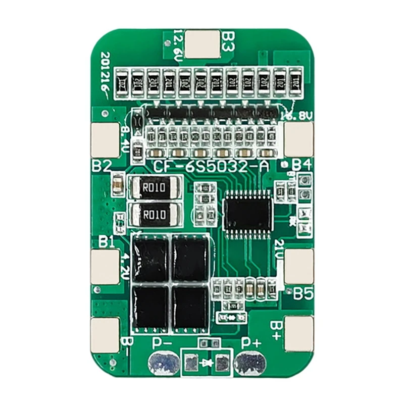 18650 리튬 배터리 셀 모듈 보호 보드, 6S 12A 24V Pcb Bms 리튬 배터리 6 팩