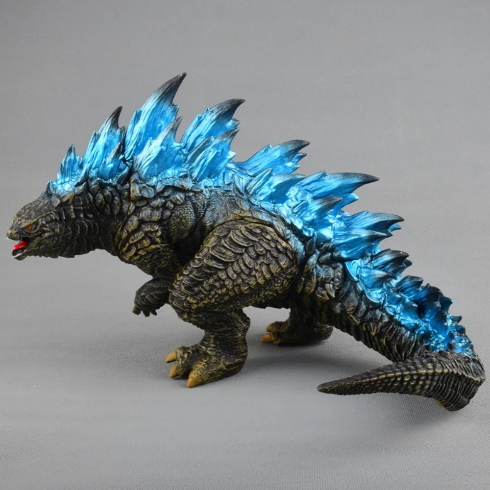 Rampage Godzilla Dinosaur Action Toy Figures KG Version Blue Backed Godzilla Joint Movable Figurine Model Ornament Collect Gifts