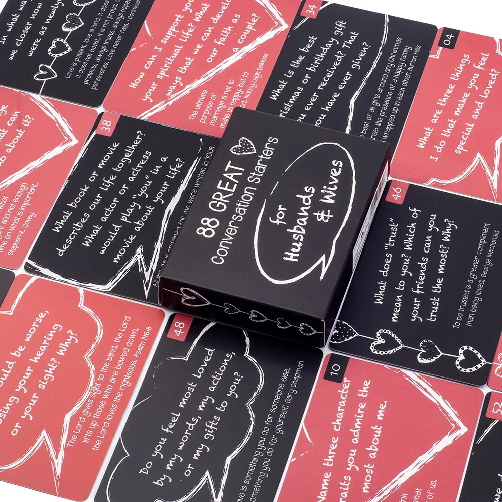 88 GREAT Conversation Starters Tabletop Cards Of Group Games For Parties Precognition & Divinatio Oracle Set