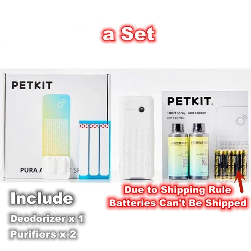 Petkit MAX Cat Litter Box Cleaning Accessoriess Original Smart K3 Spray Odor Eliminator N50 Cat Toilet Odor Control Air Cleaning