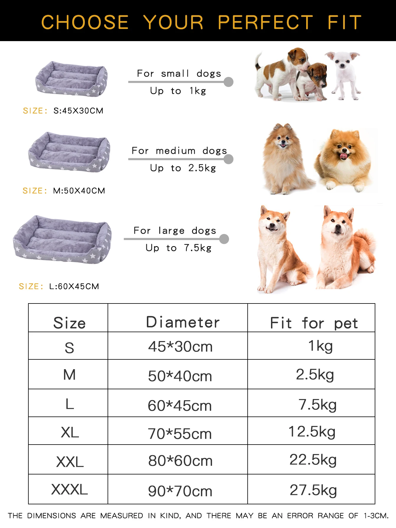 Dog Mat Beds for Dogs Large Basket Small Plush Bed Pet Medium Cats Kennel Sofa Warm Accessories Pets Cushion Washable Puppy Big