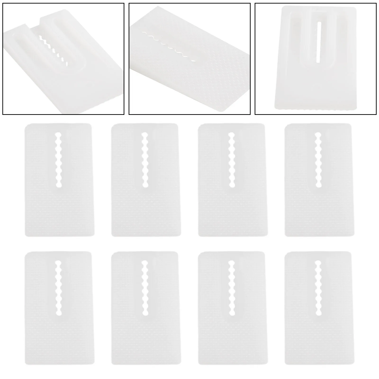 Wedge Gasket 8pcs Toilet Shims White Toilet Leveling Shims Multi Purpose Design for Furniture & Cabinets (8pc)