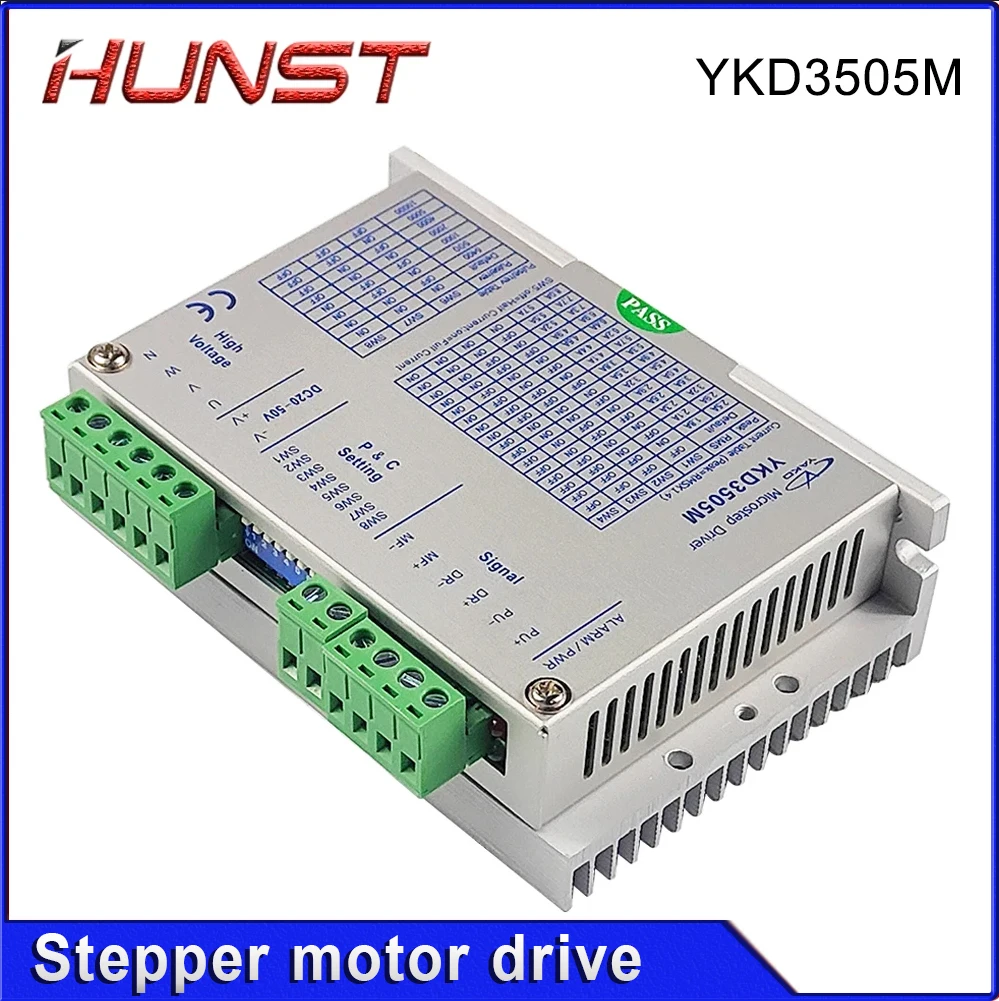 HUNST YAKO محرك متدرج سائق YKD3505M لـ 3 مراحل 42 ~ 86 مم (NEMA 17 ~ 34) محركات متدرجة التي تتسع أقل من 5.7 أمبير.