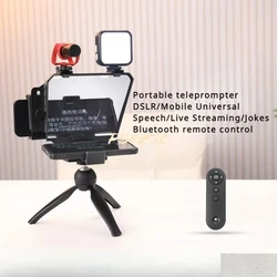 Live Stream Teleprompter Large Screen Mobile SLR Camera Portable Small Specialized Video Recording Speech Teleprompter