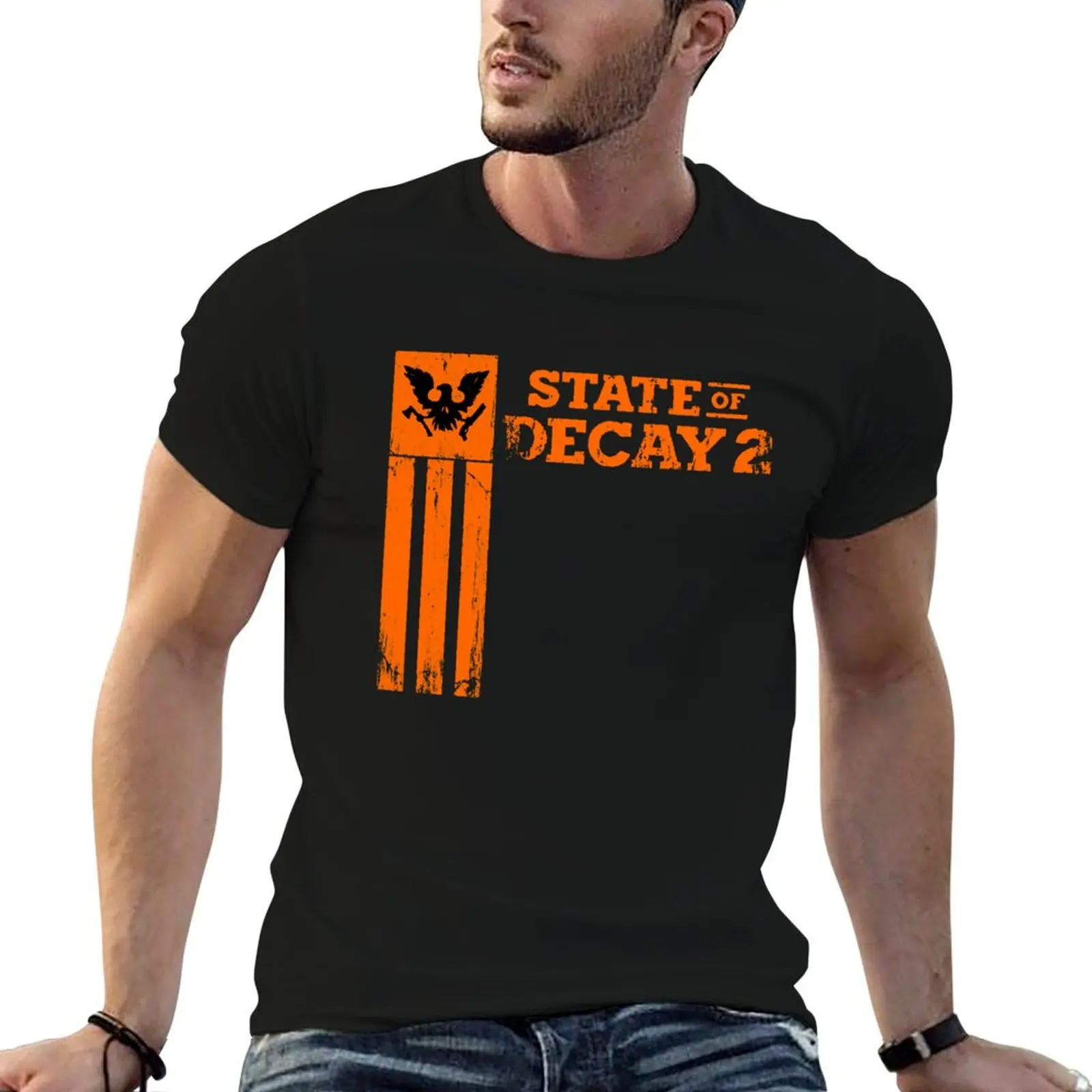 Camiseta de algodão 100% para fãs do anime State of Decay 2 - Masculina