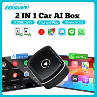 KEBIDUMEI Wired to Wireless Carplay Mini Car AI Box Adapter 5.0GHz WiFi Android Auto Bluetooth 5.2 Smart Dongle Car Accessories