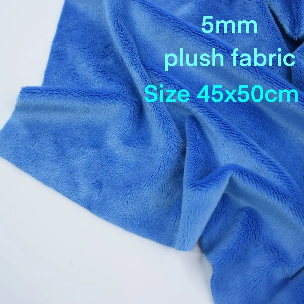 Sewbato Best 5mm plush fabric 100% Polyester 45x50cm in a variety of colours Short plush cotton sewing fabric Faux fur fabric