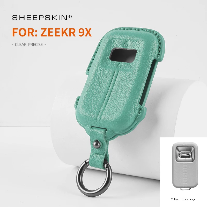 High quality goat skin personalized key set box For Zeekr 9X 001 2026 modified car remote control protective shell