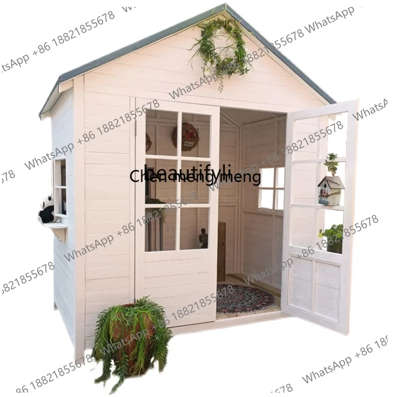 Movable Closed Wooden House Outdoor Garden Gazebo Cabin Assembled Courtyard Construction Homestay Leisure Building
