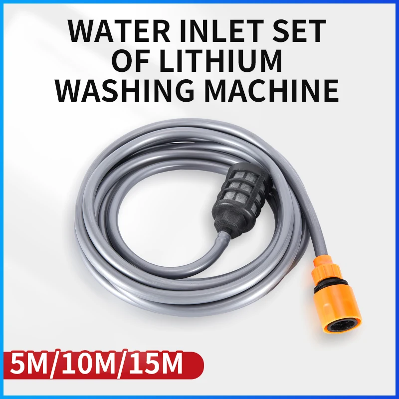 limpieza coche limpieza de coche arandela de coche espuma Juego de tubos de entrada de agua G3/8 para pistola de lavado con batería de litio,