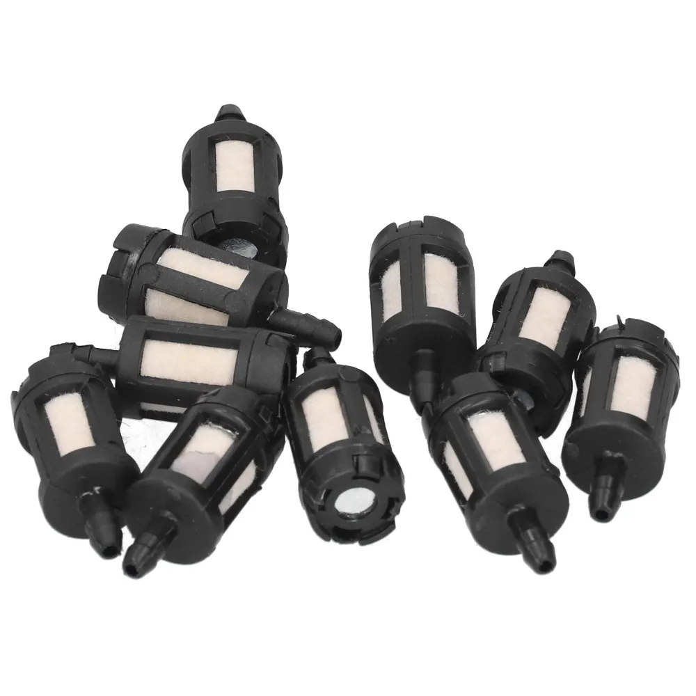

10PCS Universal Fuel Filters Set ABS Lightweight Chainsaw Accessories Built-In Filter Replacement Spare Parts for ZAMA ZF-1